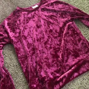 Pink Velvet Top